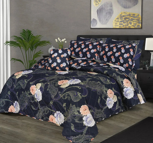 7 Pcs Comforter Set King Size Design KCC 25