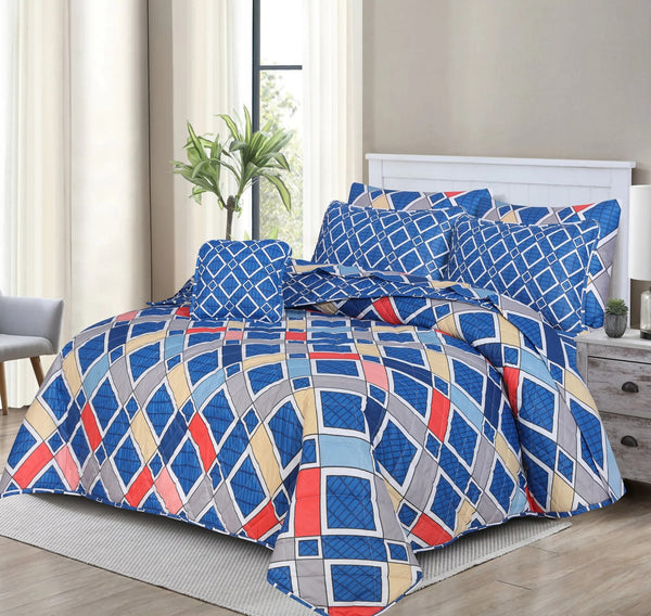 7 Pcs Comforter Set King Size (Design KCC 90)