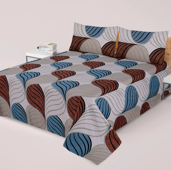 3 Pcs Premium soft cotton Bed sheet