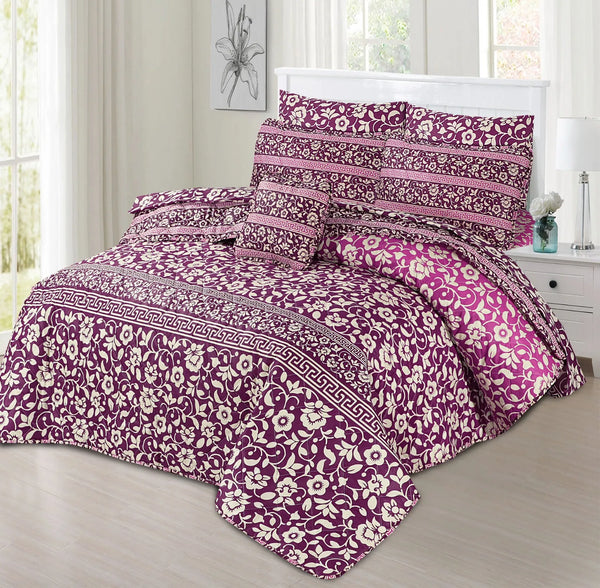 7 Pcs Comforter Set King Size (Design KCC 87)