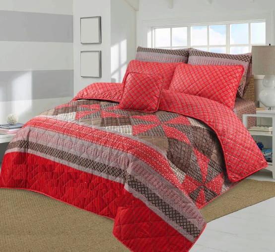 7 Pcs Comforter Set King Size (Design KCC 92)