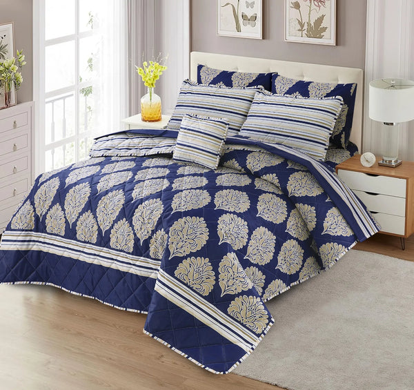 7 Pcs Comforter Set King Size (Design KCC 96)