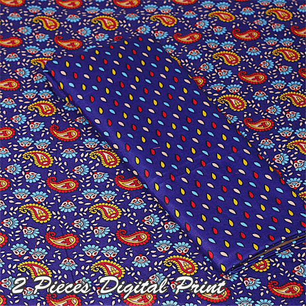 2 Piece – Cotton Digital Print Suit ( Design LS25)