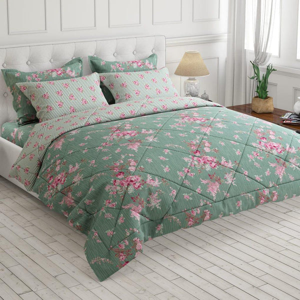 7 Pcs Comforter Set King Size Design KCC 9