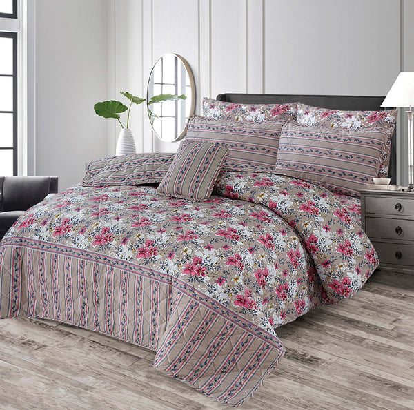 7 Pcs Comforter Set King Size (Design KCC 83)