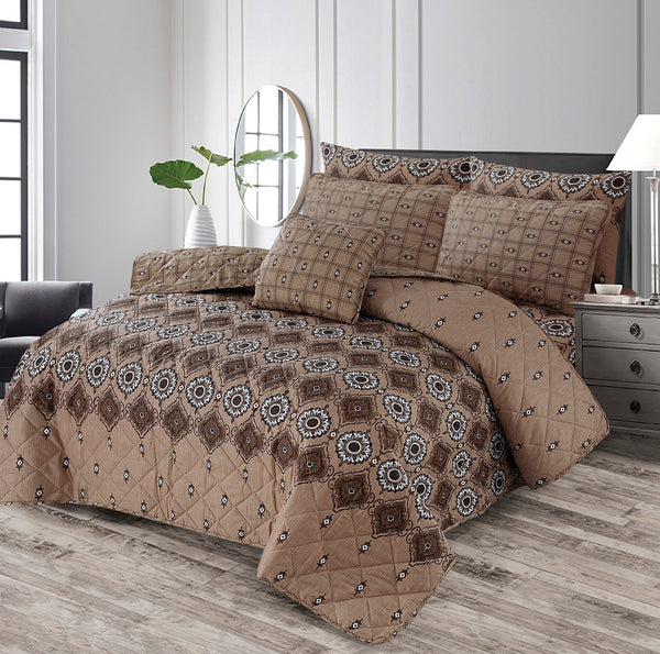 7 Pcs Comforter Set King Size (Design KCC 79)