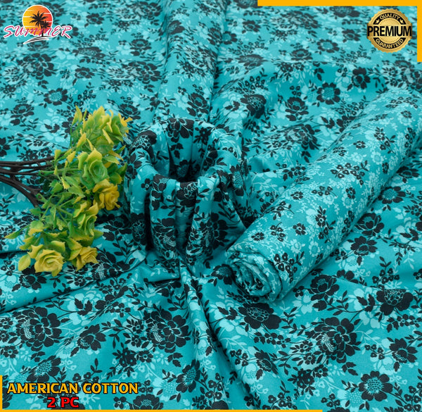 2 Piece – Cotton Digital Print Suit ( Design LS-77)