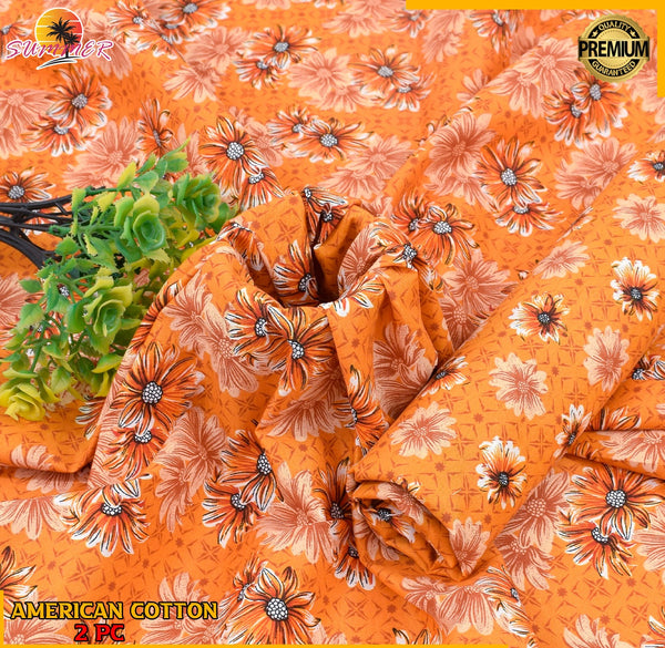 2 Piece – Cotton Digital Print Suit ( Design LS-81)