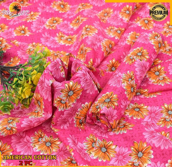 2 Piece – Cotton Digital Print Suit ( Design LS-83)