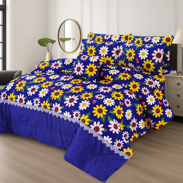7 Pcs Comforter Set King Size (Design KCC-93)