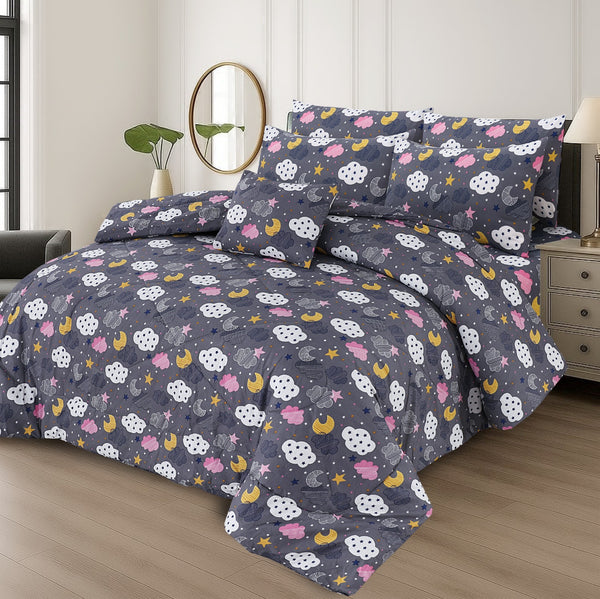 7 Pcs Comforter Set King Size (Design KCC-94)