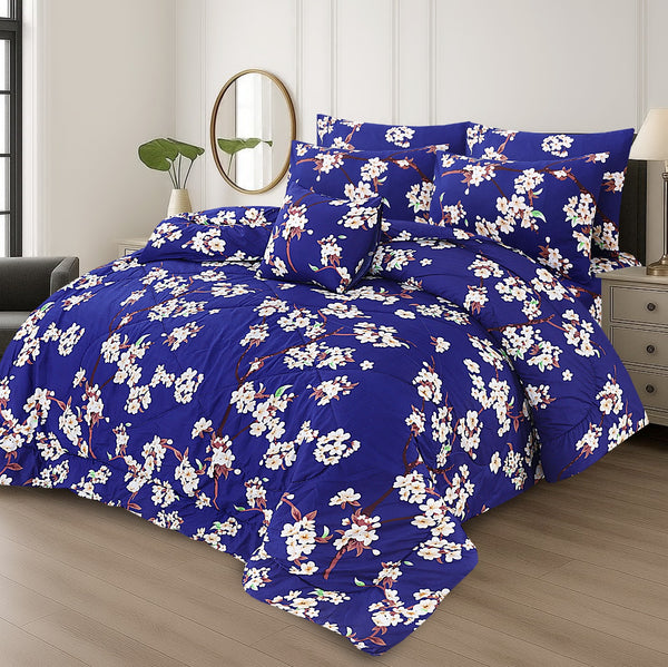 7 Pcs Comforter Set King Size (Design KCC-101)