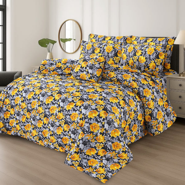7 Pcs Comforter Set King Size (Design KCC-103)
