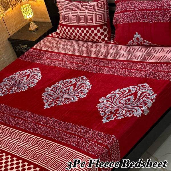Fleece Bedsheet 3 Pcs (F-17)