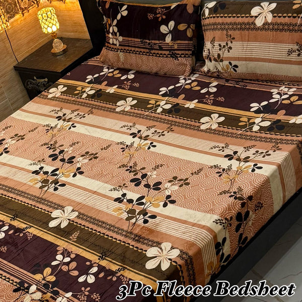 Fleece Bedsheet 3 Pcs (F-19)