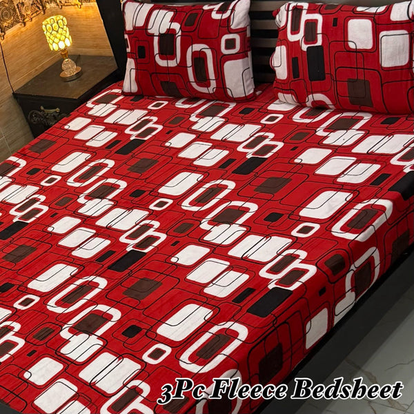 Fleece Bedsheet 3 Pcs (F-21)