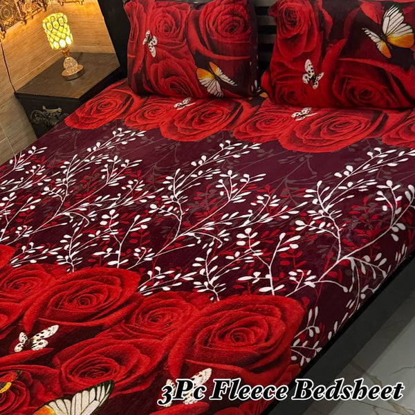 Fleece Bedsheet 3 Pcs (F-22)