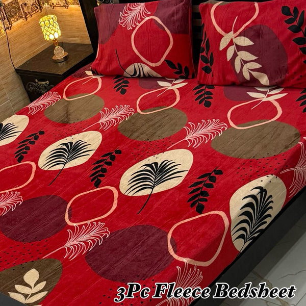 Fleece Bedsheet 3 Pcs (F-23)