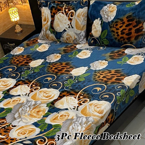 Fleece Bedsheet 3 Pcs (F-24)