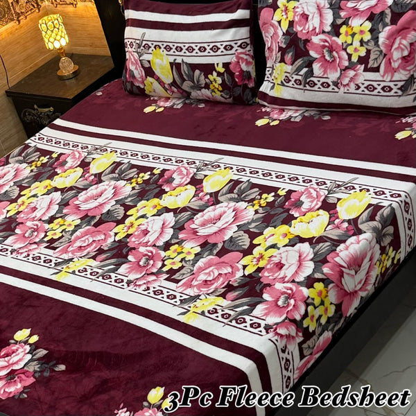 Fleece Bedsheet 3 Pcs (F-25)