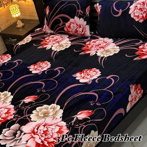 Fleece Bedsheet 3 Pcs (F-27)