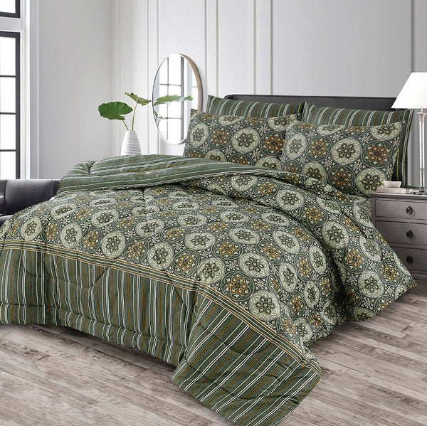 7 Pcs Comforter Set King Size Design KCC 3