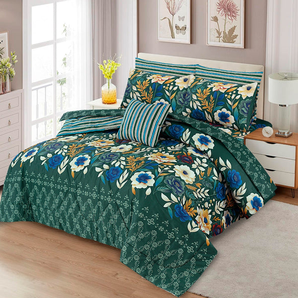 7 Pcs Comforter Set King Size Design KCC 46