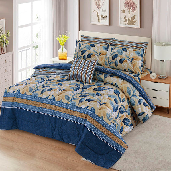 7 Pcs Comforter Set King Size Design KCC 68