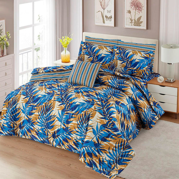 7 Pcs Comforter Set King Size Design KCC 69