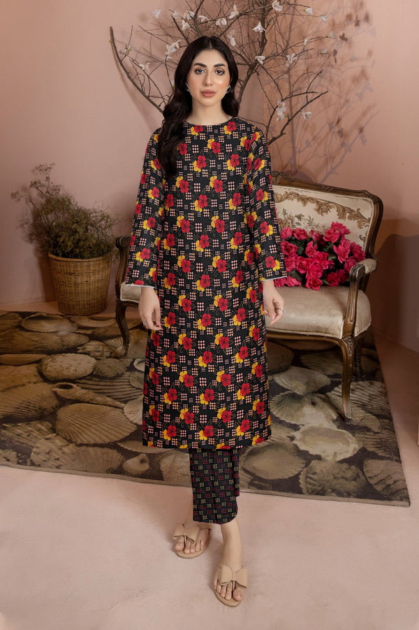 2 Piece – Cotton Digital Print Suit ( Design LS32 )