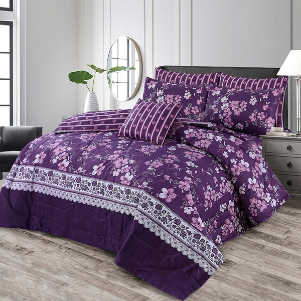 7 Pcs Comforter Set King Size Design KCC 24