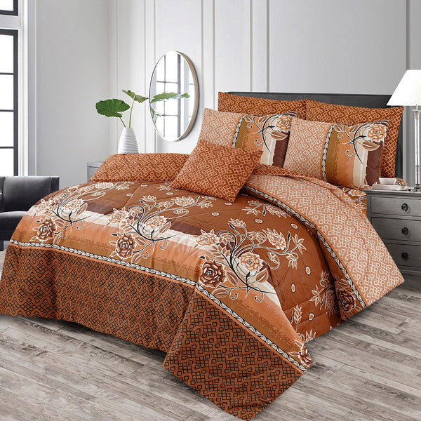 7 Pcs Comforter Set King Size Design KCC 23