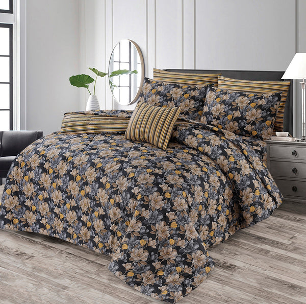 7 Pcs Comforter Set King Size Design KCC 54