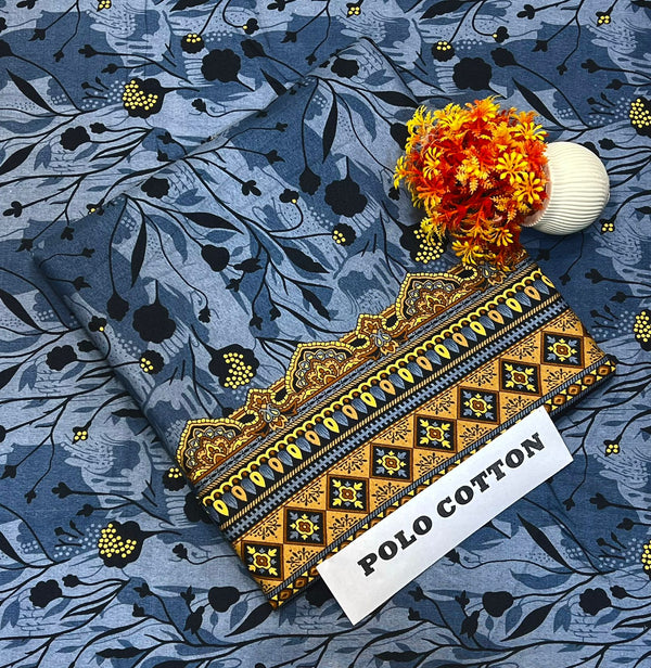 2 Piece – Cotton Digital Print Suit ( Design LS-13)