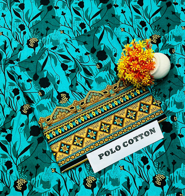 2 Piece – Cotton Digital Print Suit ( Design LS-10)