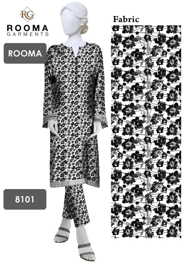 2 Piece – Cotton Digital Print Suit ( Design LS-3)