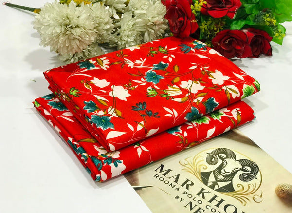 2 Piece – Cotton Digital Print Suit ( Design LS-61)