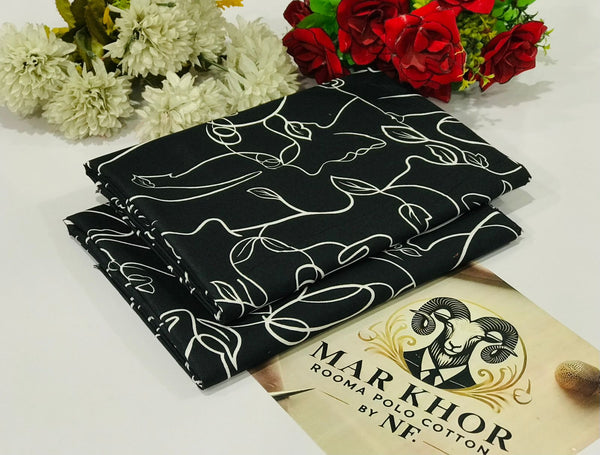 2 Piece – Cotton Digital Print Suit ( Design LS-37)