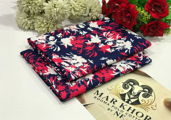 2 Piece – Cotton Digital Print Suit ( Design LS-33)