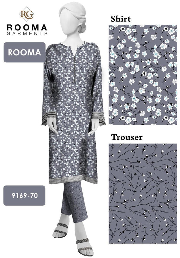 2 Piece – Cotton Digital Print Suit ( Design LS-5)