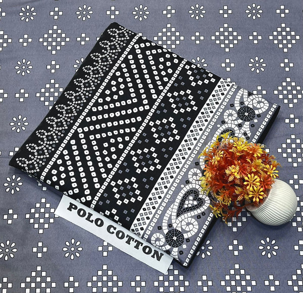 2 Piece – Cotton Digital Print Suit ( Design LS-23)