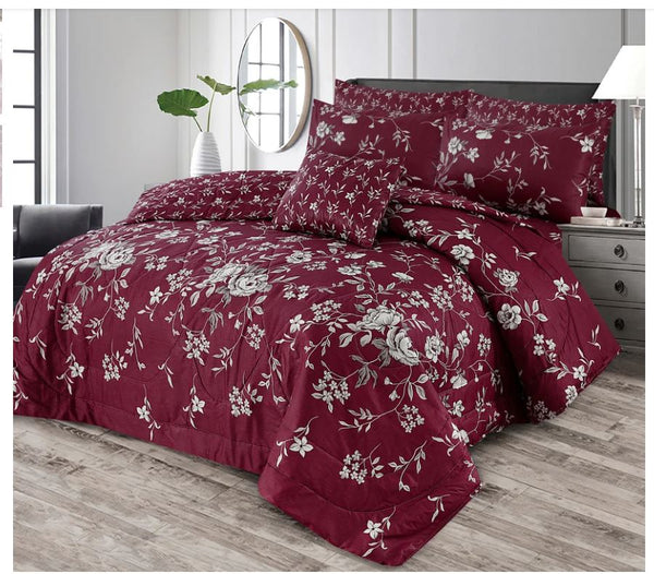 7 Pcs Comforter Set King Size Design KCC 14